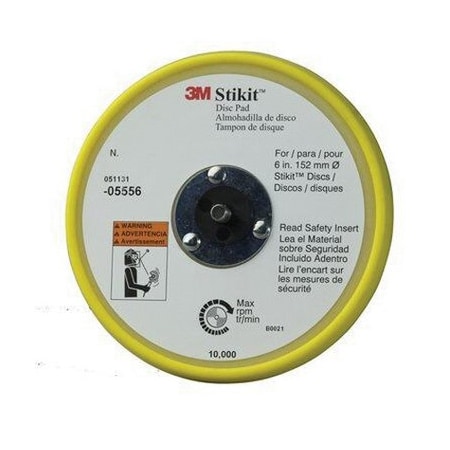 3M 3M Stikit Low Profile Disc Pad, 05556, 6 in x 3/8 in x 5/16-24 Ext 7000119808